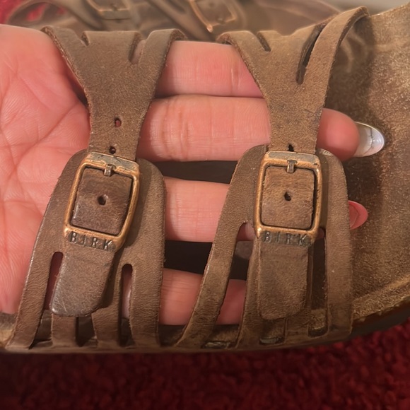 Birkenstock Granada Brown Oiled Leather 2 strap Sandals size 11 - Picture 13 of 17